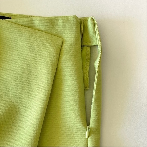 NWT Zara Asymmetric Skort Green Apple XS - Picture 9 of 12